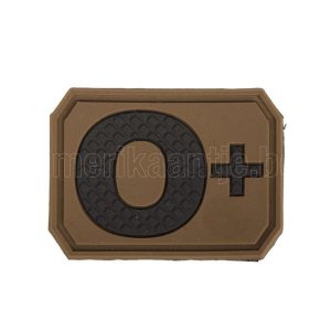 Dark Coyote 3d Bloedgroep Patch O Positief